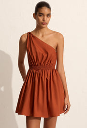 Twist Shoulder Mini Dress - Sienna - Matteau
